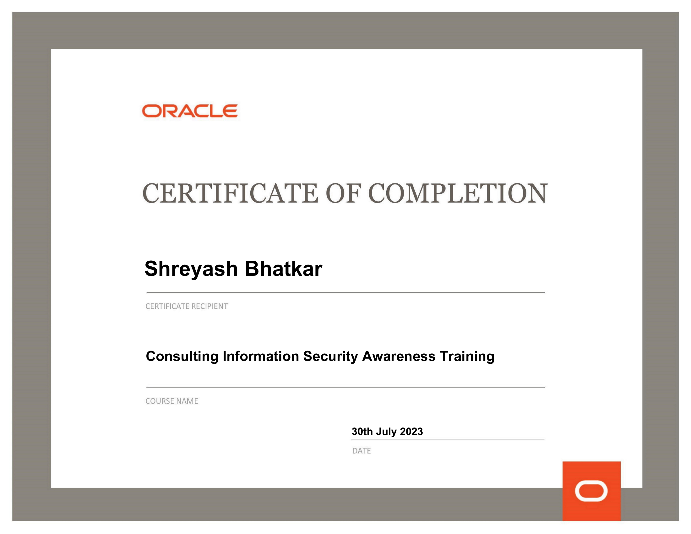Information Security Awareness — Consulting