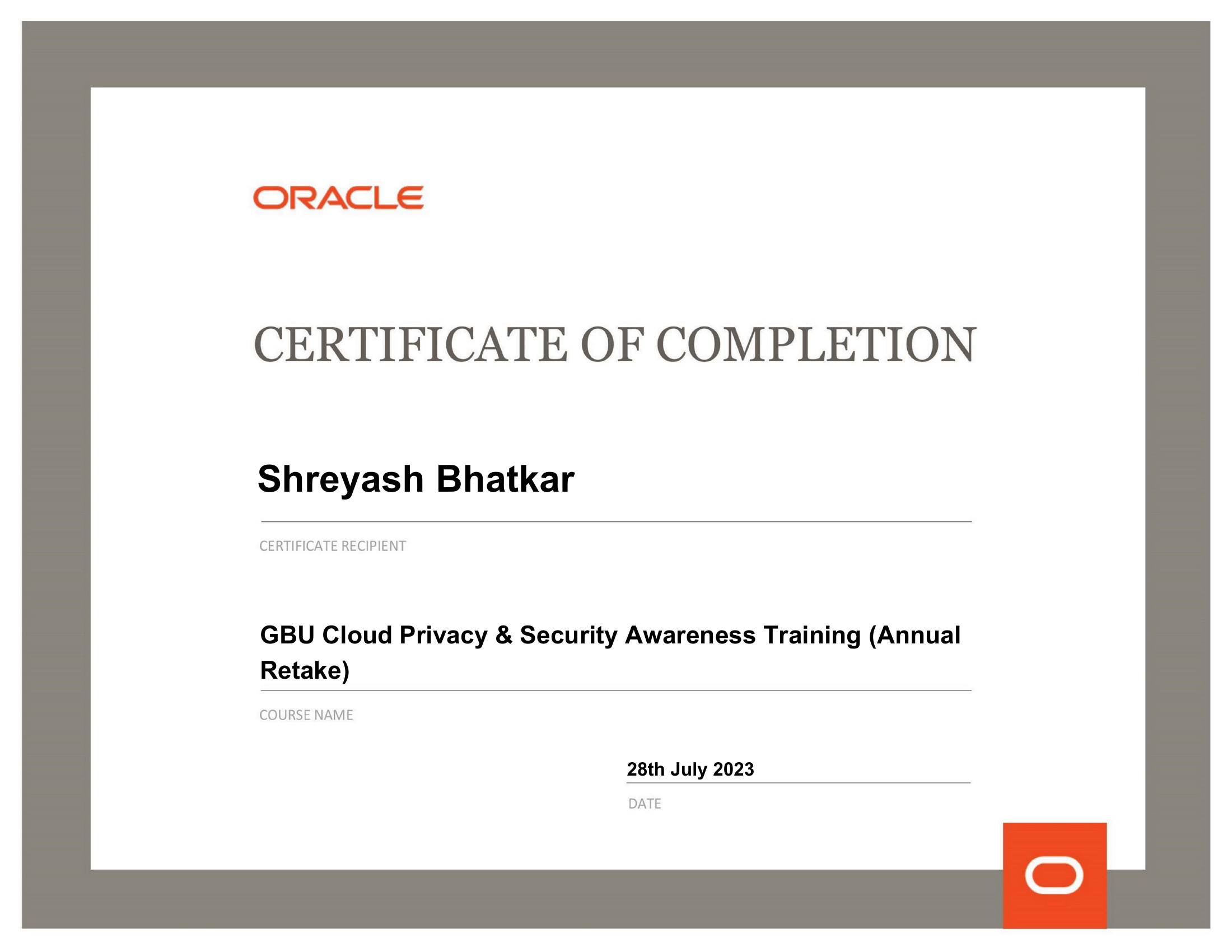 CLMS Certificate